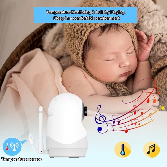 Baby/Pet/Surveillance Camera w/ 5” LCD Color Monitor, No Wi-Fi or App Needed - Picture 8 of 8